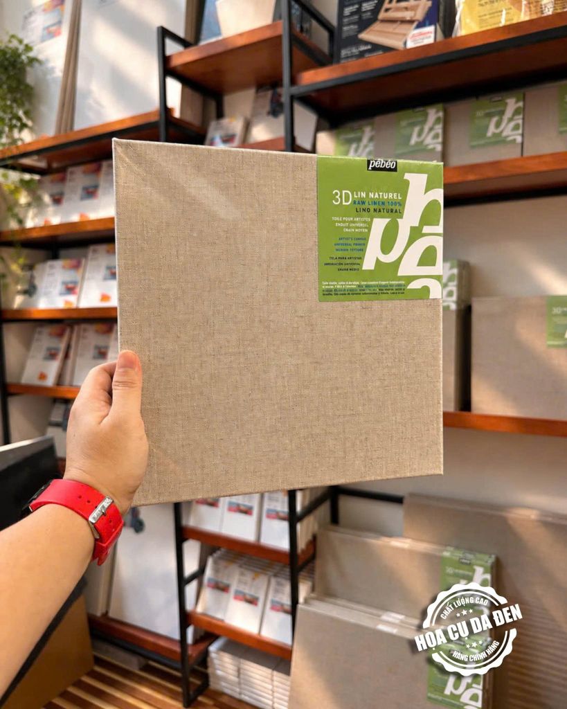 Khung Canvas Linen Cao Cấp Pebeo 3D Linen Naturel
