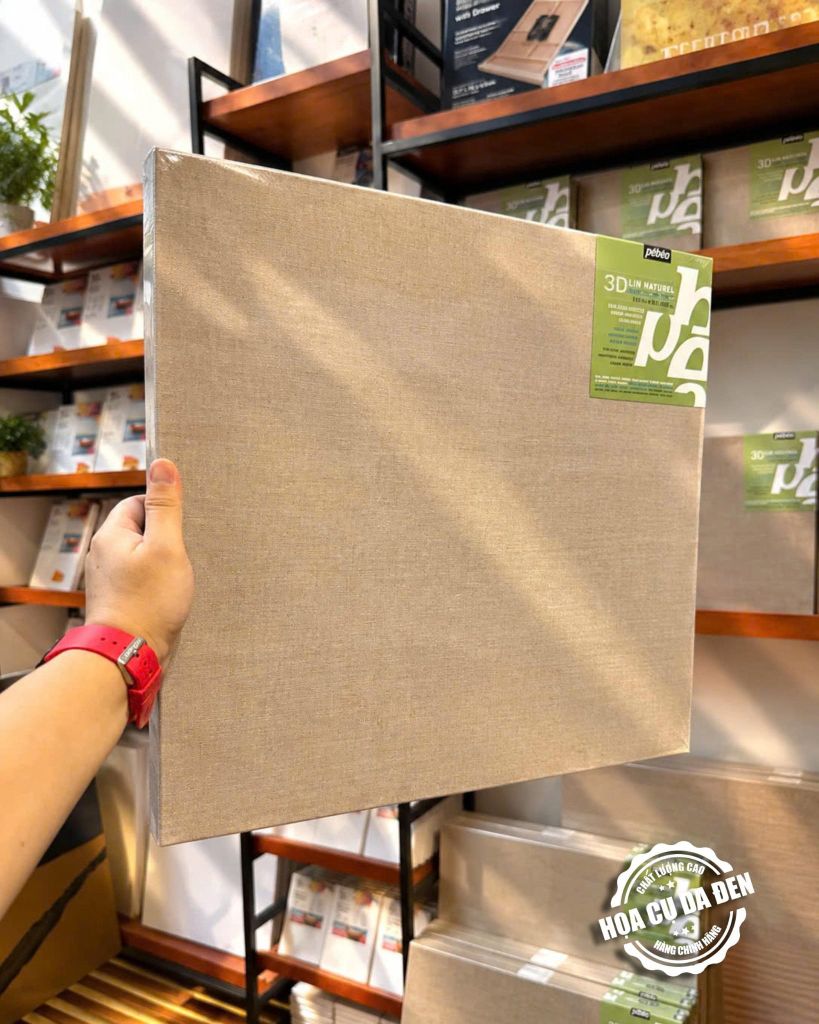 Khung Canvas Linen Cao Cấp Pebeo 3D Linen Naturel