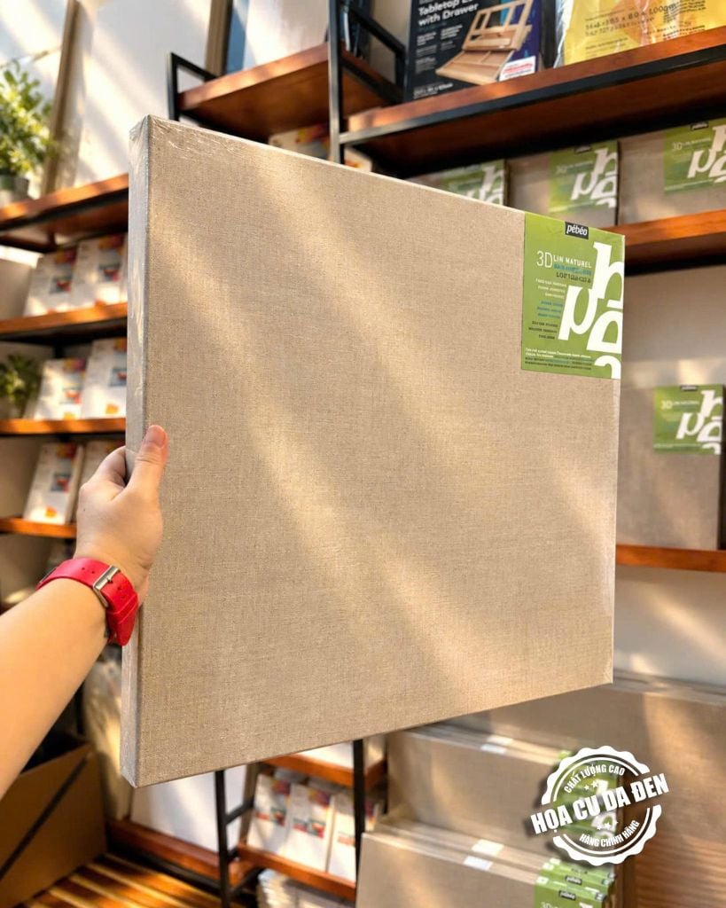 Khung Canvas Linen Cao Cấp Pebeo 3D Linen Naturel