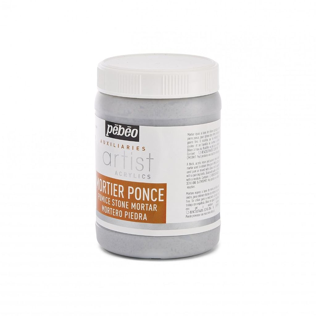 Bột Vữa Đá Mài Pebeo Mortier Ponce Dùng Cho Tranh Acrylic 250ml