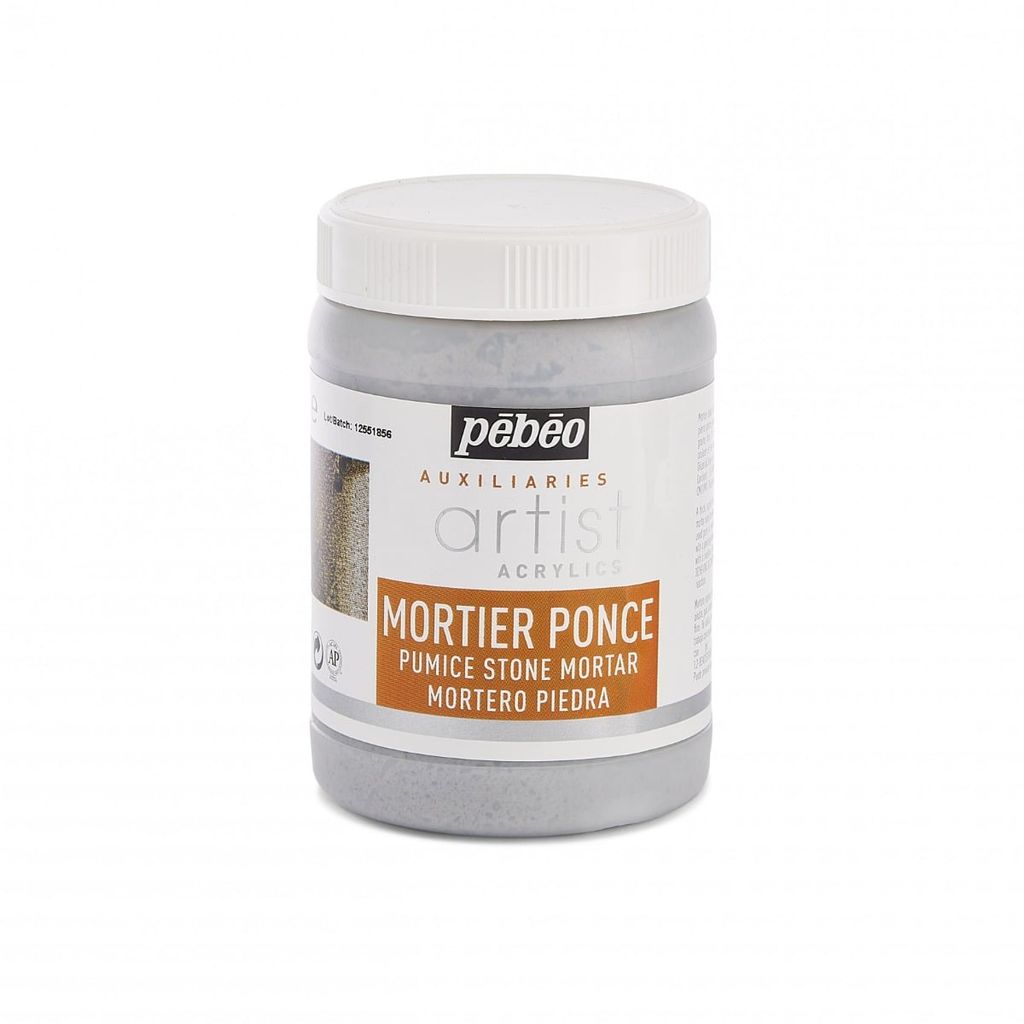 Bột Vữa Đá Mài Pebeo Mortier Ponce Dùng Cho Tranh Acrylic 250ml