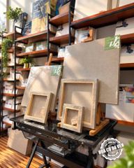Khung Canvas Linen Cao Cấp Pebeo 3D Linen Naturel