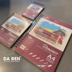 Sổ Vẽ Màu Nước Lò Xo Takeyo Romance 300gsm