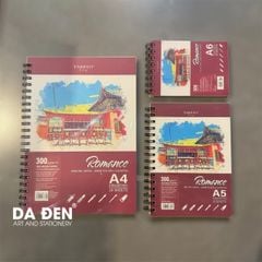 Sổ Vẽ Màu Nước Lò Xo Takeyo Romance 300gsm