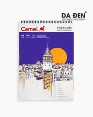 Sổ Vẽ Phác Thảo Camel Premium Sketch Book A4 270gsm 15 Tờ