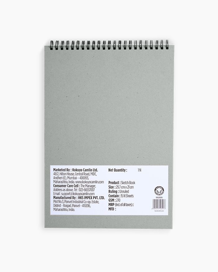 Sổ Vẽ Phác Thảo Camel Premium Sketch Book A4 270gsm 15 Tờ