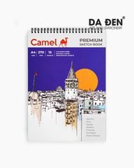 Sổ Vẽ Phác Thảo Camel Premium Sketch Book A4 270gsm 15 Tờ