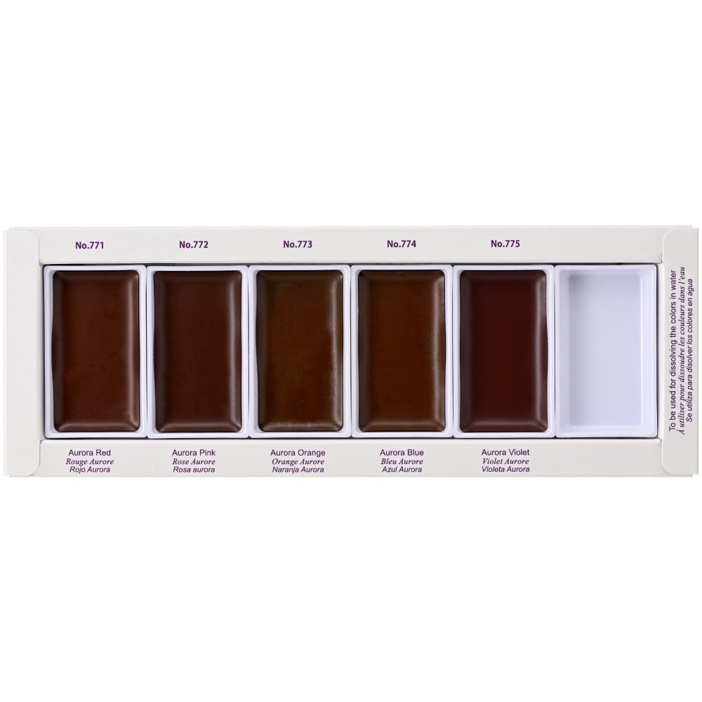 Màu Nước Gansai Tambi Granulation 5 Màu + 1 Free Pan (Set I)