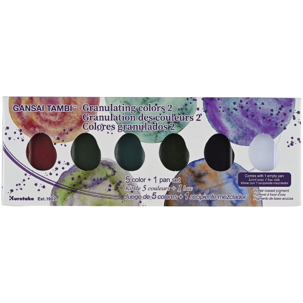 Màu Nước Gansai Tambi Granulation 5 Màu + 1 Free Pan (Set II)