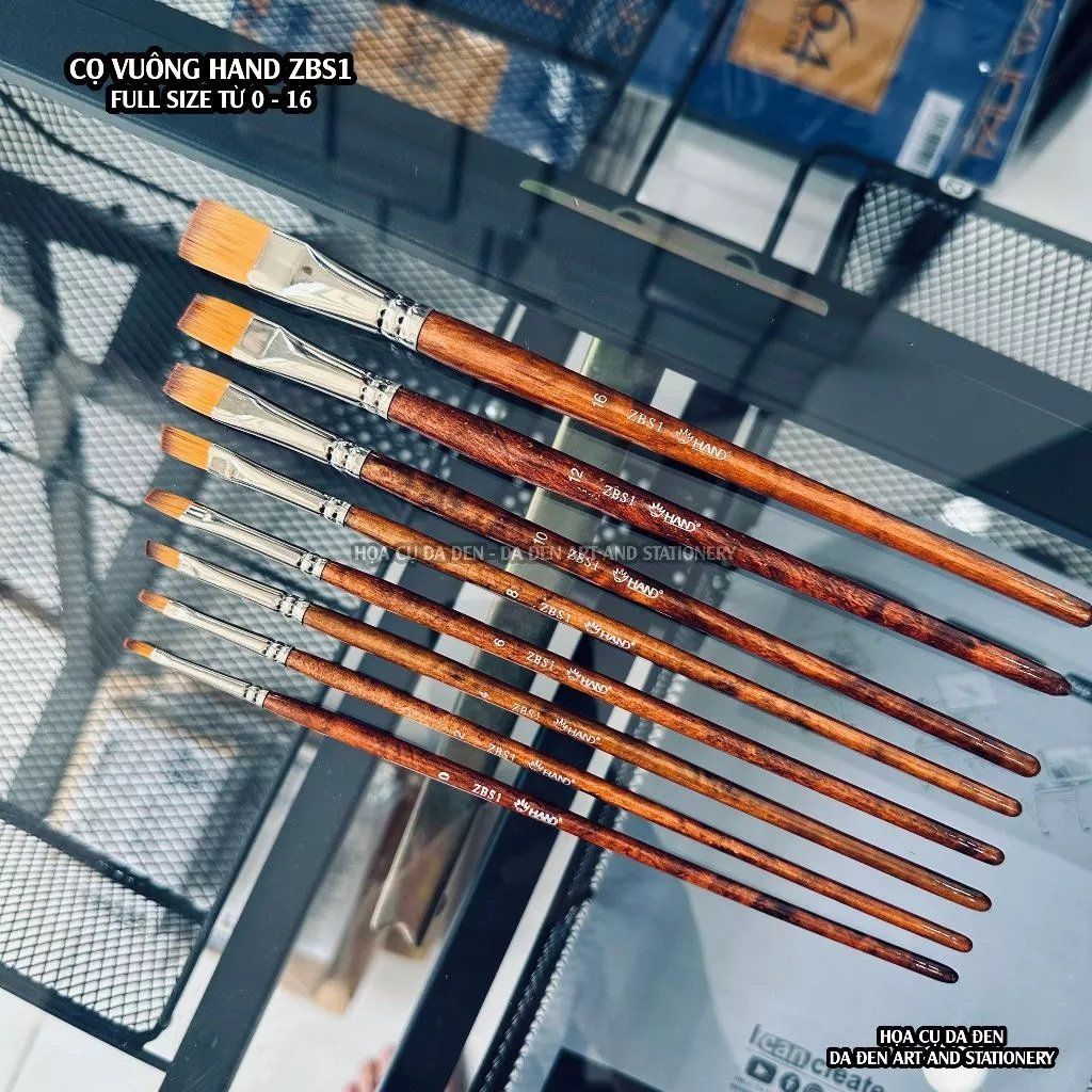 Cọ Vẽ Đầu Dẹp Vuông Hand ZBS1