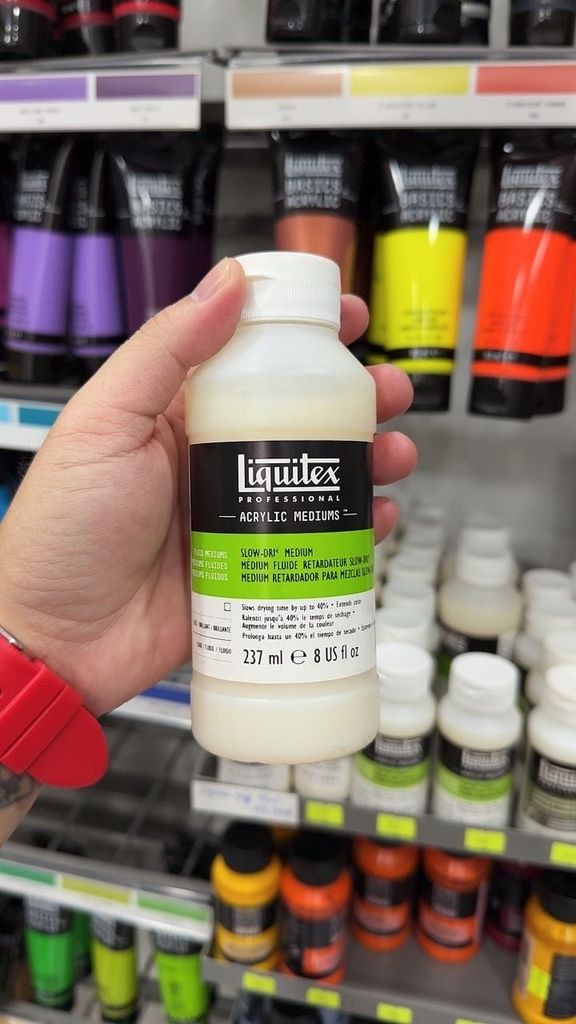 [DA ĐEN] Dung Môi Làm Chậm Khô Màu Acrylic Liquitex Slow Dri 118ml và 237ml