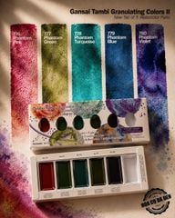 Màu Nước Gansai Tambi Granulation 5 Màu + 1 Free Pan (Set II)