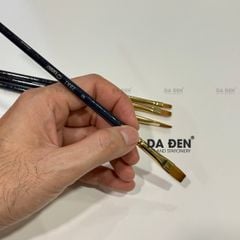 Cọ Vẽ Hand Đầu Vuông Thân Xanh ZBR2