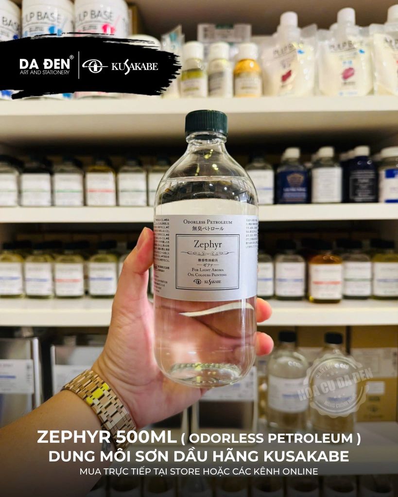 Dung Môi Sơn Dầu Kusakabe Zephyr (Odorless Petroleum) 55 | 500 | 1000ml