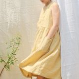  Đầm vạt xéo | Pastel yellow Wrap dress | MADE TO ORDER 