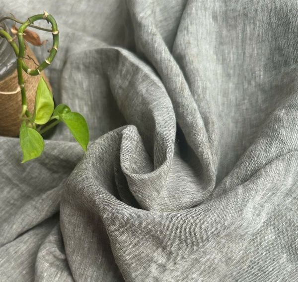  Quần váy | Smoke grey European linen Culottes | CHOI SEWING 