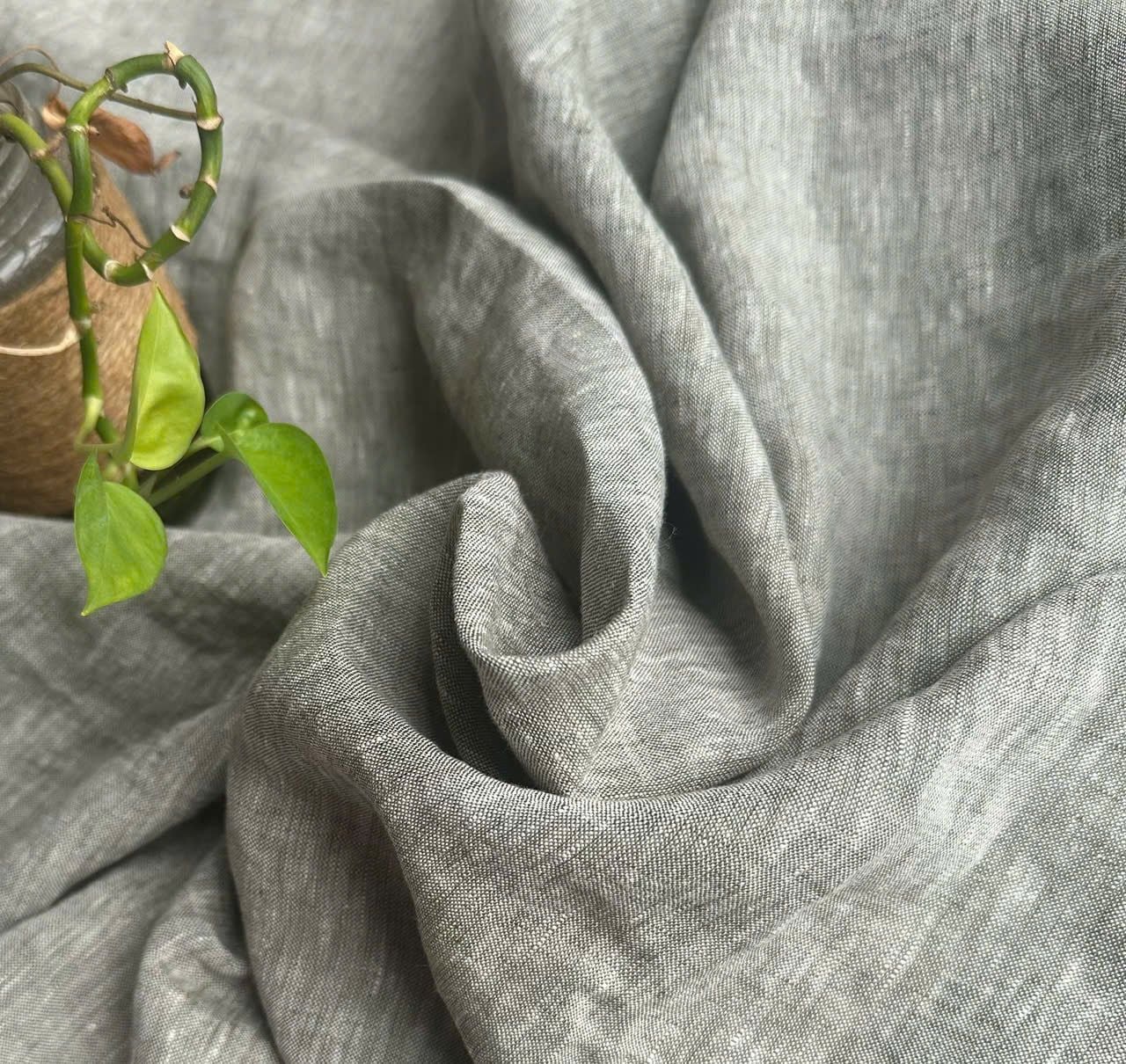  Bedding Linen Pháp Smoke Grey | European Flax Bedding | CHOI SEWING 