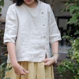  Áo y tá cài nút lệch | Basic color Nurse blouse | CHOI SEWING | PRE-ORDER 