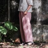  Quần vải gai Mauve | Stonewashed Ramie pants | WOMEN CLOTHING 