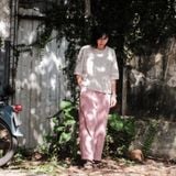  Quần vải gai Mauve | Stonewashed Ramie pants | WOMEN CLOTHING 