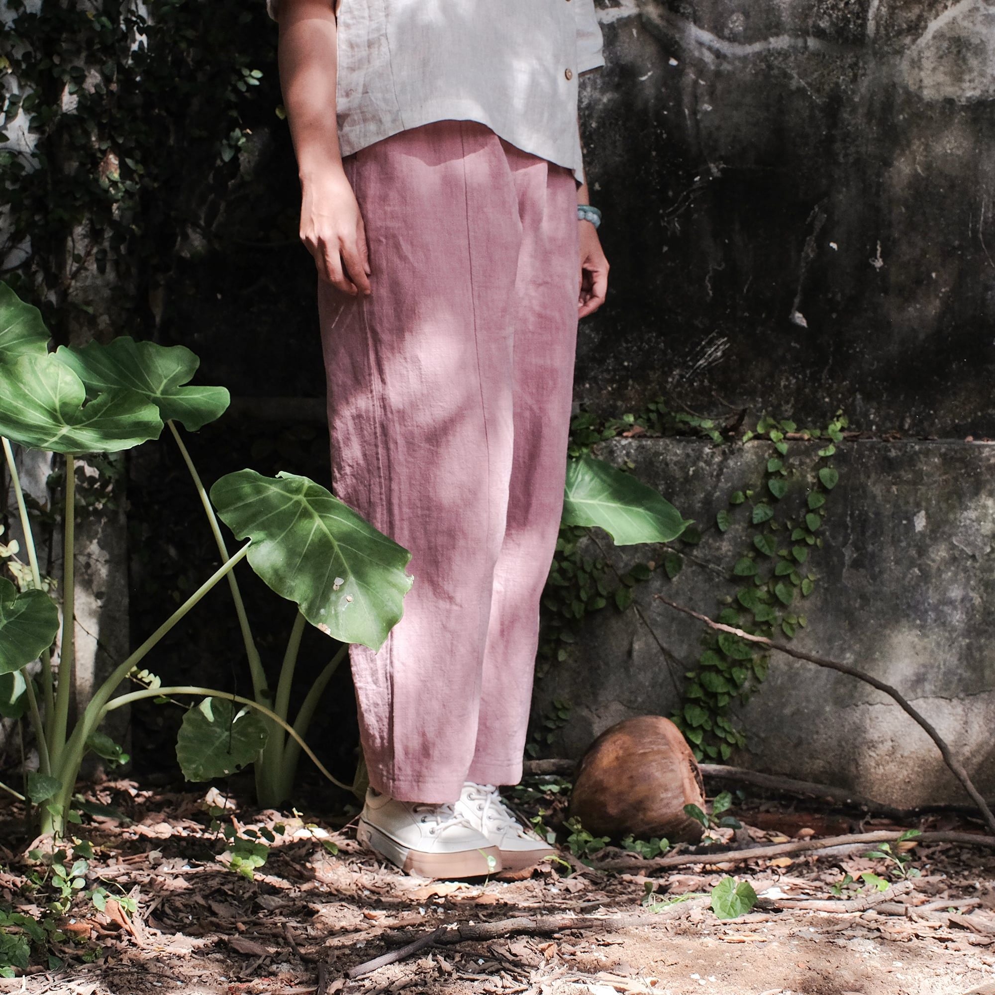  Quần Linen Cotton Pale blue | Lincotta pants | WOMEN CLOTHING 