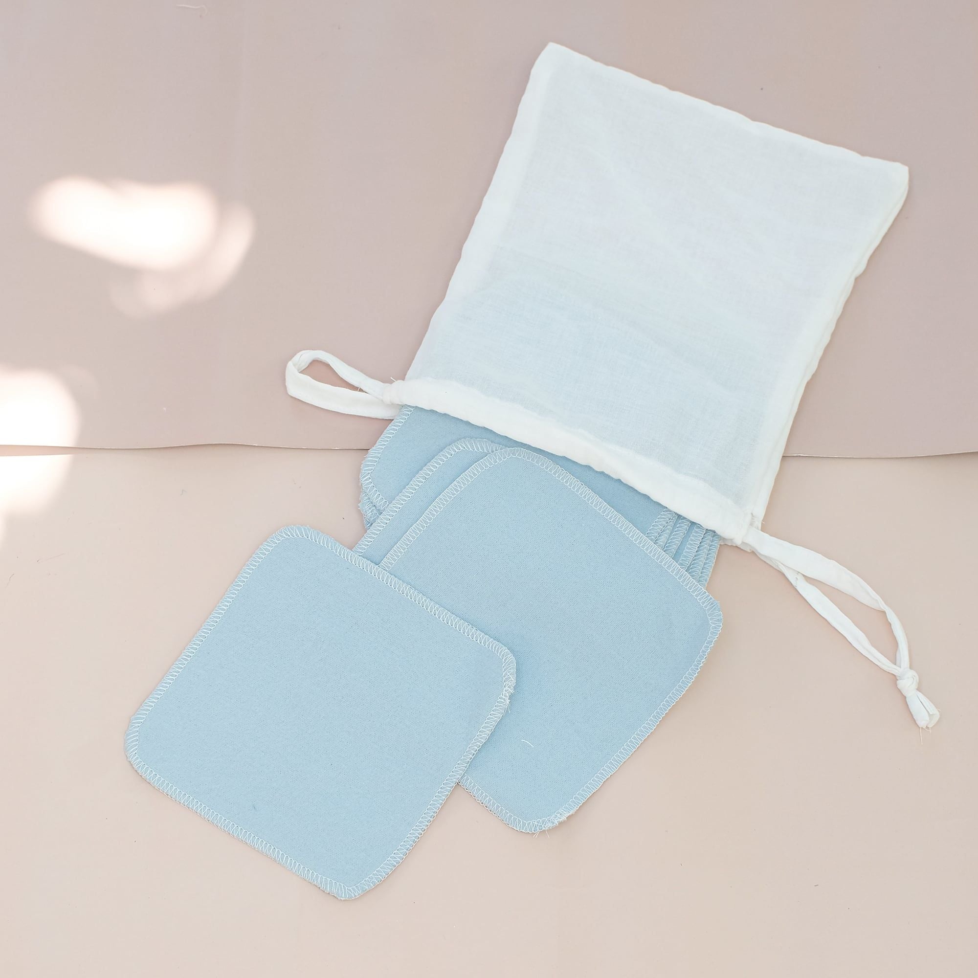  Khăn lau mông 12x12 cm | Organic cotton molton wipes | READY TO SHIP 