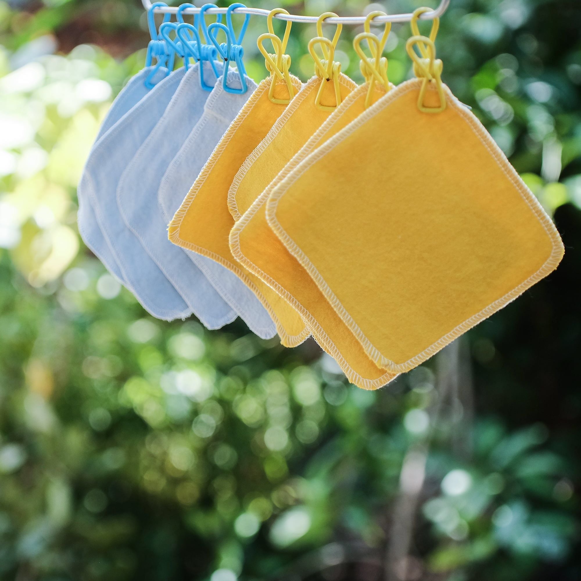  Khăn lau mông 12x12 cm | Organic cotton molton wipes | READY TO SHIP 