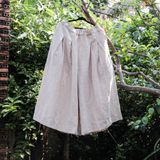  Quần váy | Sand grey European linen Culottes | CHOI SEWING 