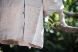  Áo y tá cài nút lệch | Sand grey Nurse blouse | CHOI SEWING | PRE-ORDER 