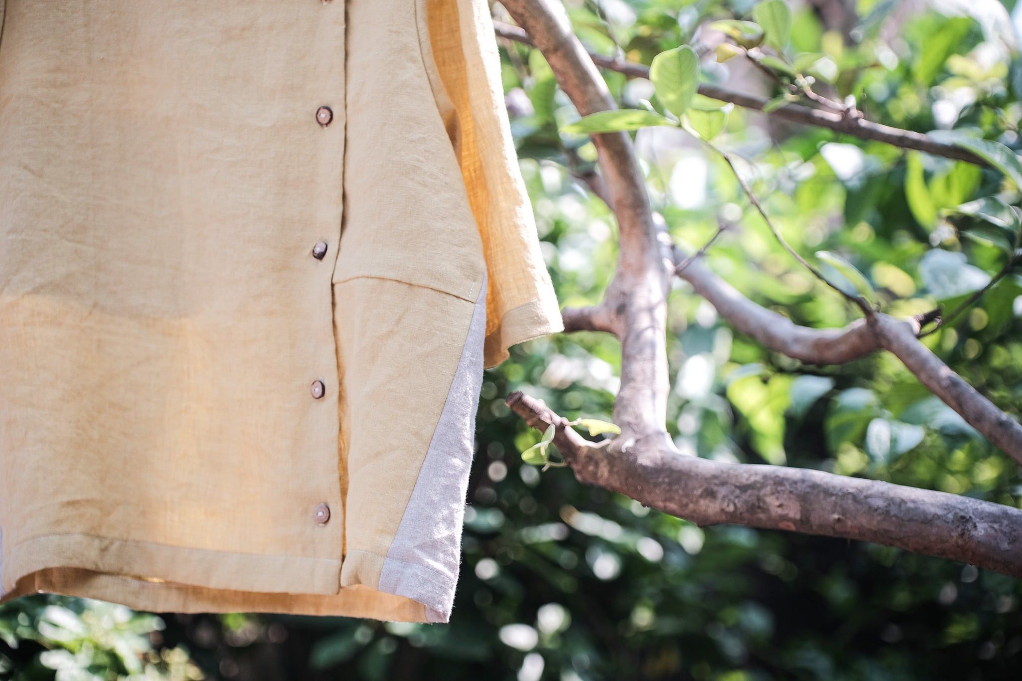  Áo y tá cài nút lệch | Pastel yellow Nurse blouse | CHOI SEWING | PRE-ORDER 