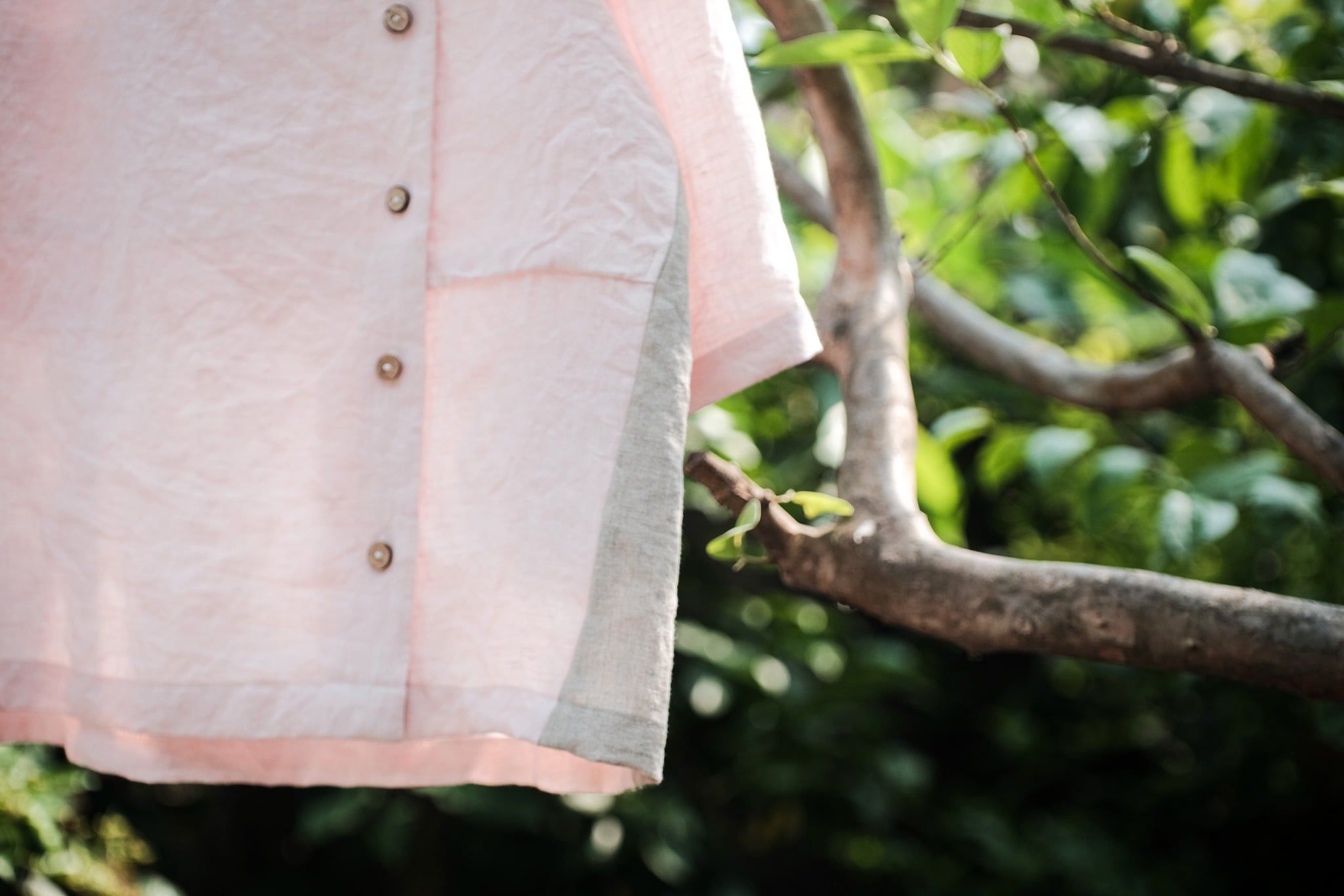  Áo y tá cài nút lệch | Pastel Pink Nurse blouse | CHOI SEWING | PRE-ORDER 