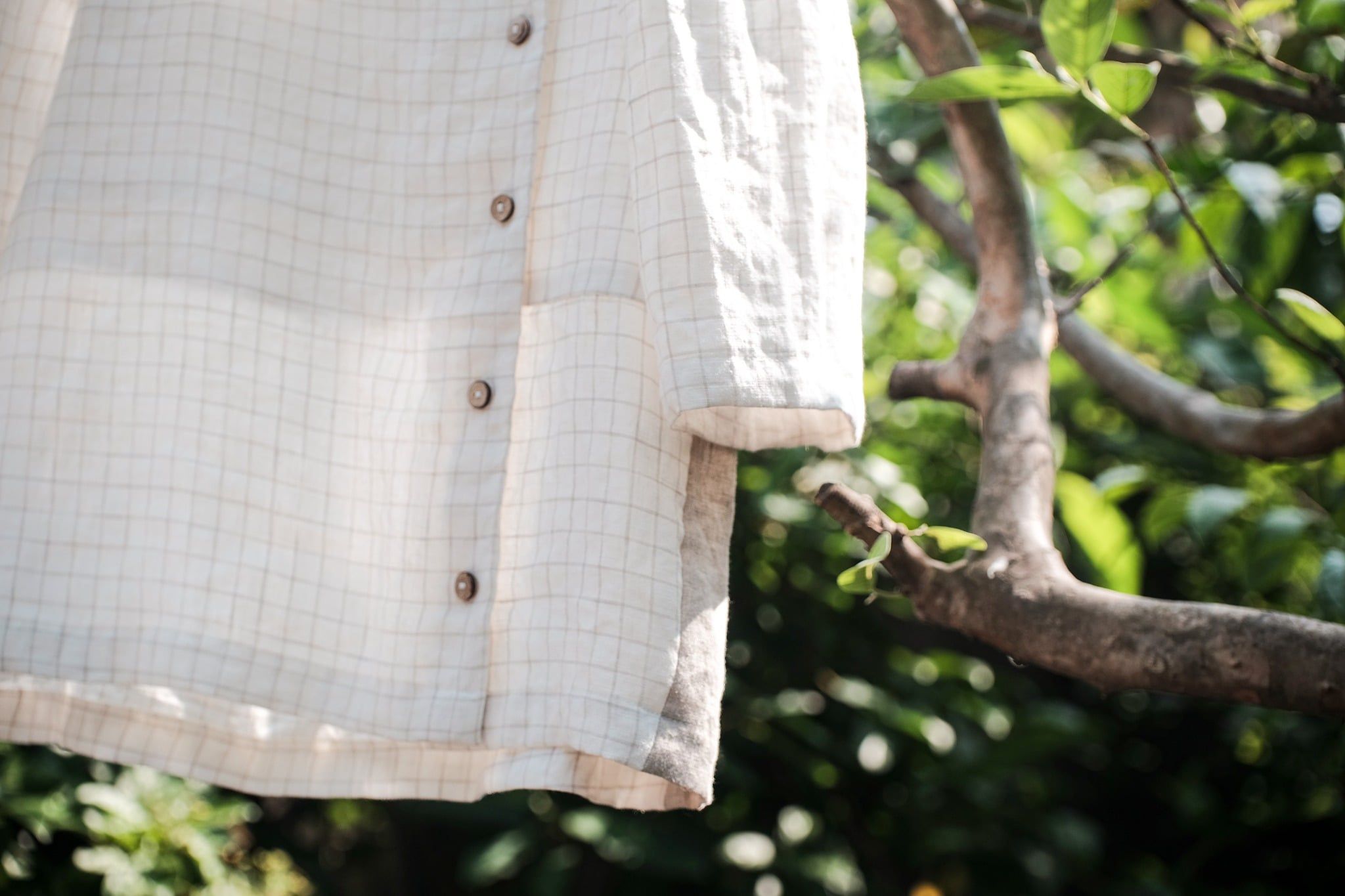  Áo y tá cài nút lệch | Caro Nurse blouse | CHOI SEWING | PRE-ORDER 