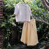  Áo y tá cài nút lệch | Sand grey Nurse blouse | CHOI SEWING | PRE-ORDER 