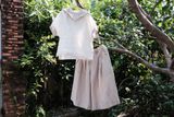 Quần váy | Sand grey European linen Culottes | CHOI SEWING 