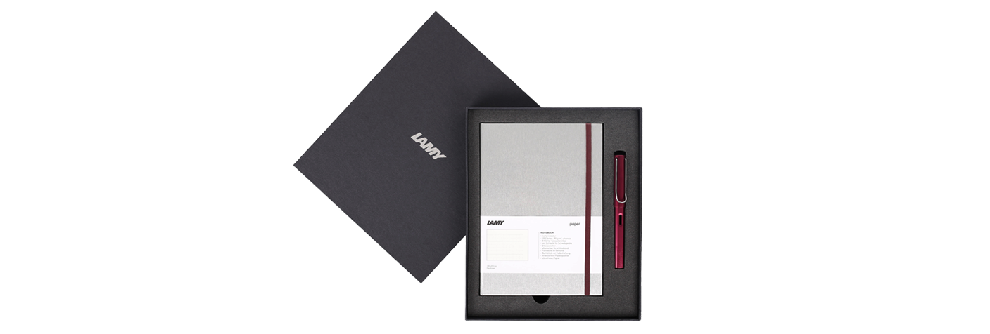 Notebook Hardcover + Al-star fountain pen gift set