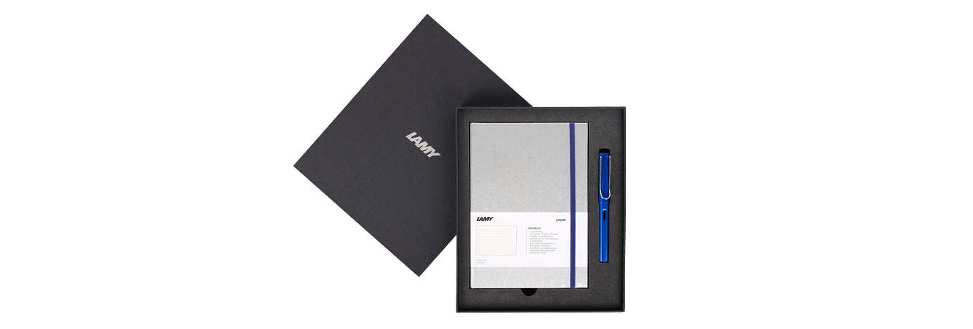 Notebook Hardcover + Al-star fountain pen gift set