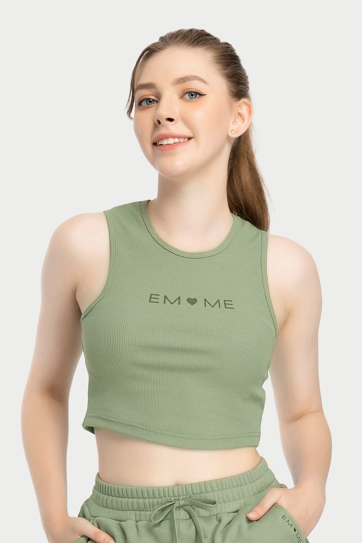 Áo T - top nữ Vera by Chipu Cotton Rib trơn - C0015