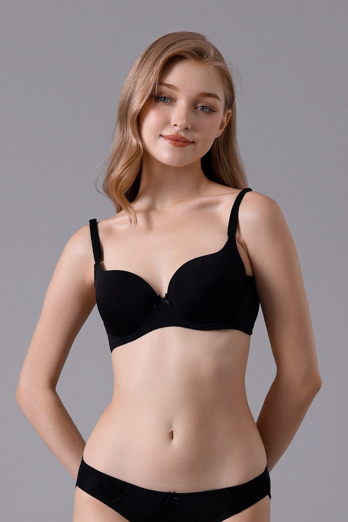 Áo ngực Misaki full cup, mút mỏng đai U dáng trơn basic -M1005