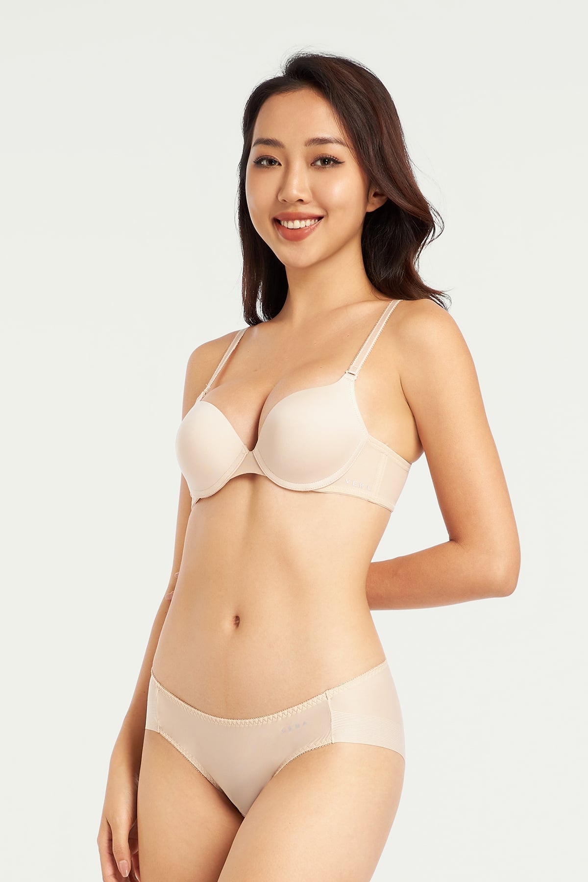 Quần lót bikini nữ vera nylon trơn - v0791 Vera
