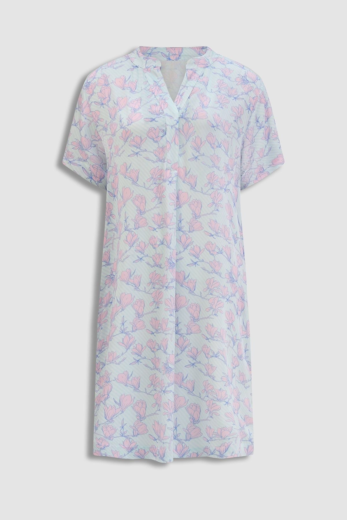 Đầm ngắn nữ Vera rayon in tay ngắn - V0830