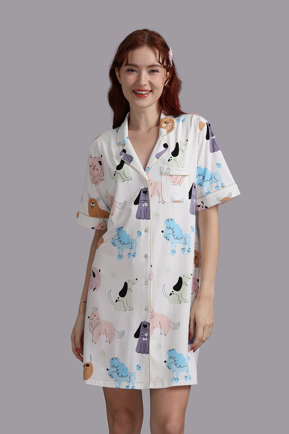 Đầm pijama Wow by NDLanNgoc cotton bamboo - N0011
