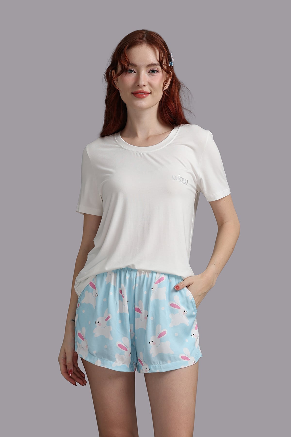 Quần short Wow by NDLanNgoc rayon in - N0004