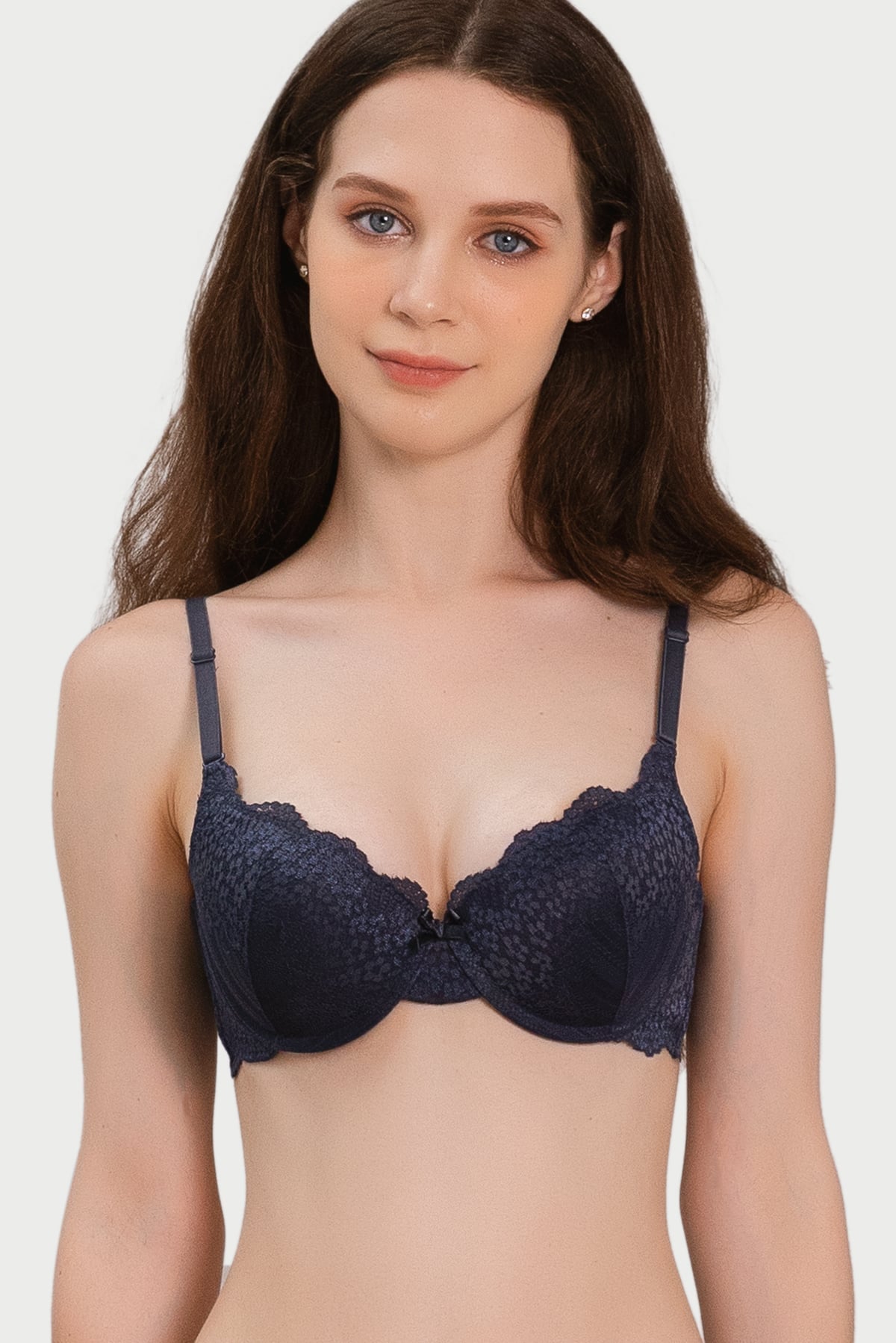 Áo ngực Misaki mút dày cúp ren phối dây lưng ren - 8310