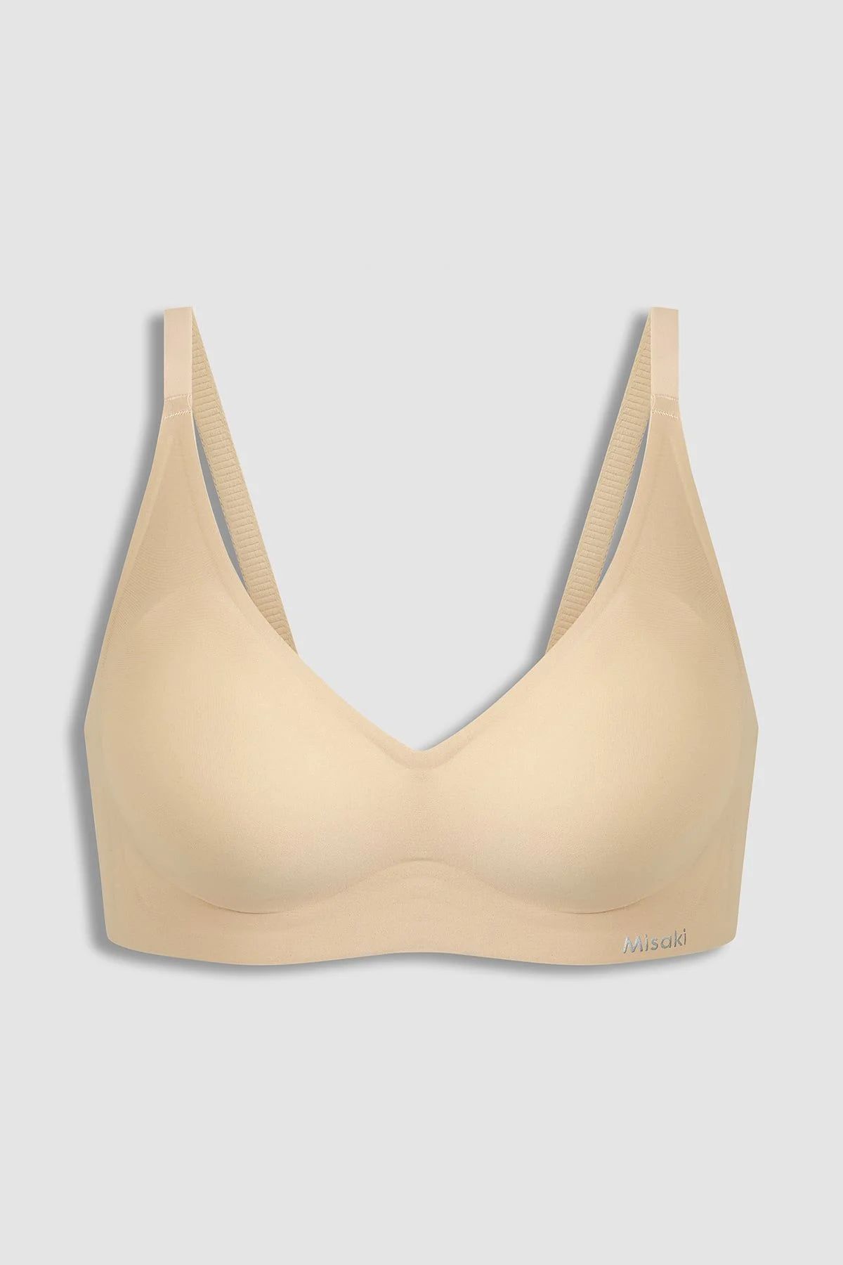 Áo ngực wireless nữ MIsaki nylon spandex trơn mút vừa - M1111
