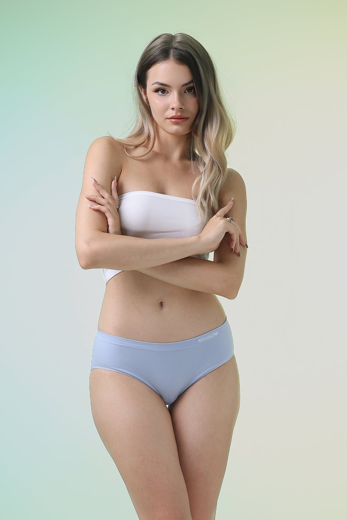 Quần lót bikini nữ Misaki polyamide trơn - M1070