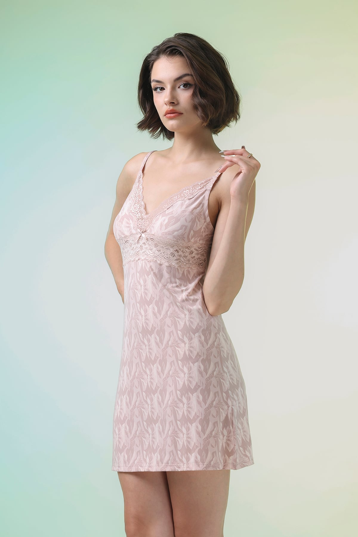 Đầm Nữ Vera V0709 Polyamide Phối Ren Vera