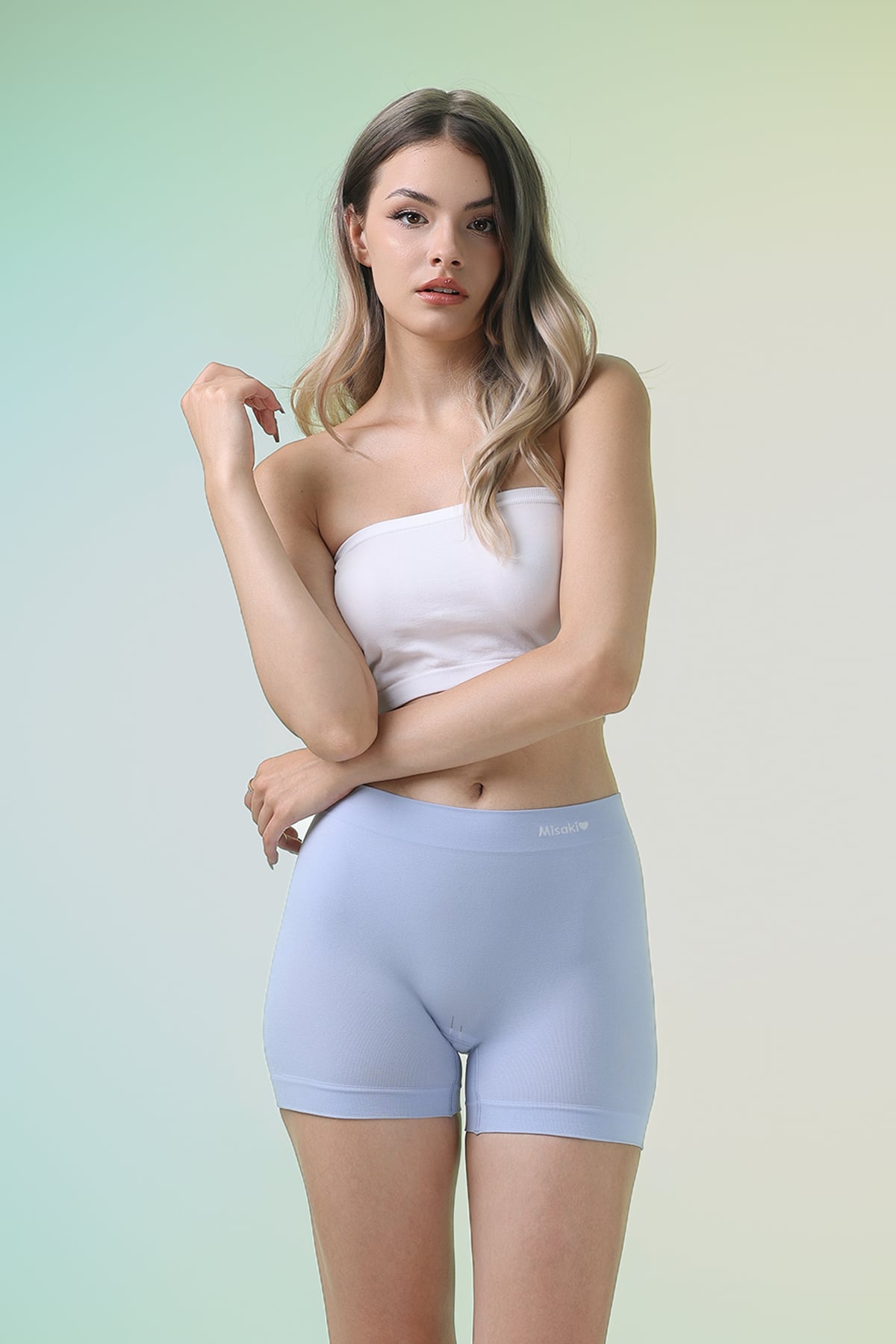Quần lót boyshort nữ Misaki polyamide trơn - M1071