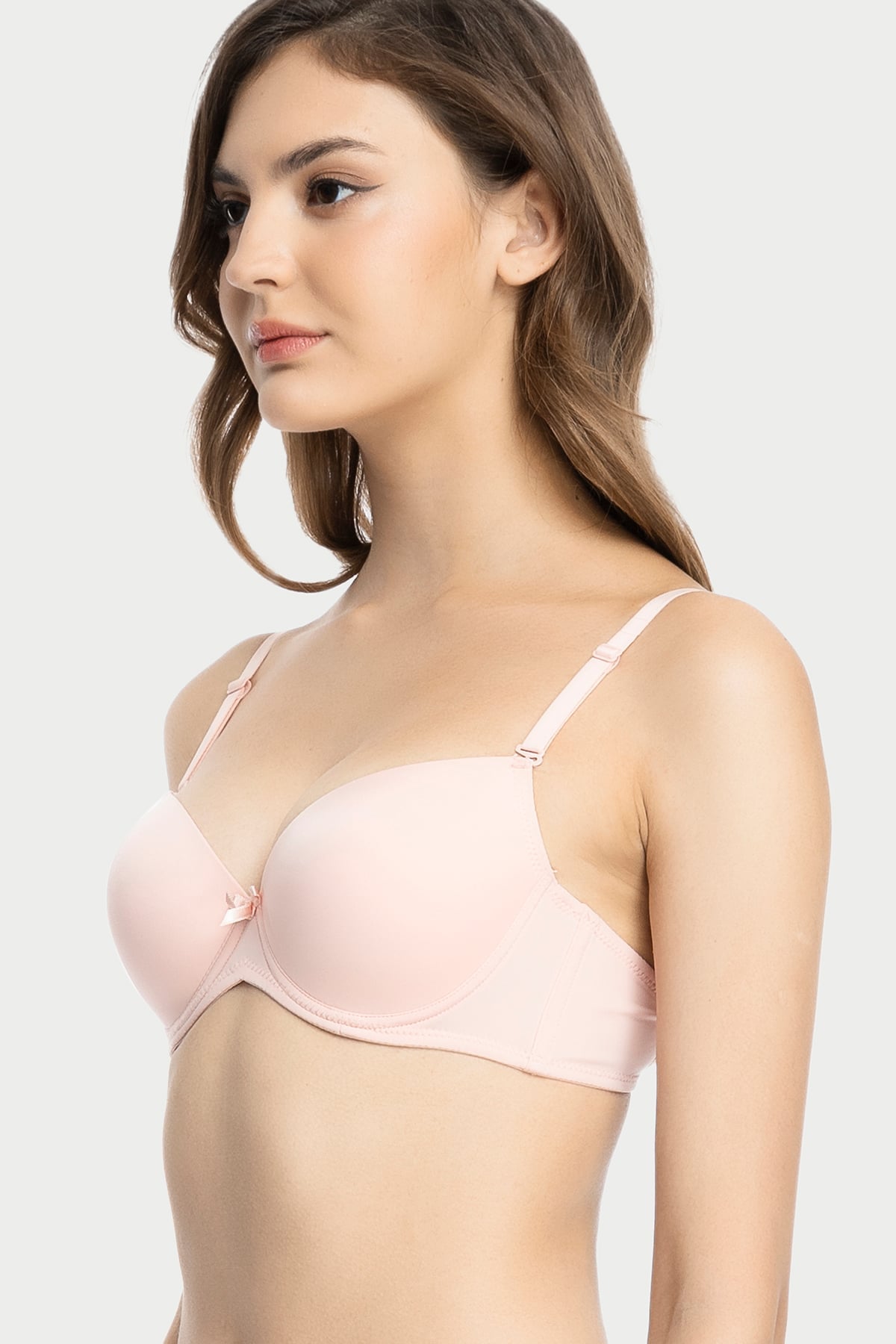 Áo ngực Misaki cup 3/4 mút mỏng dáng trơn basic -M1004