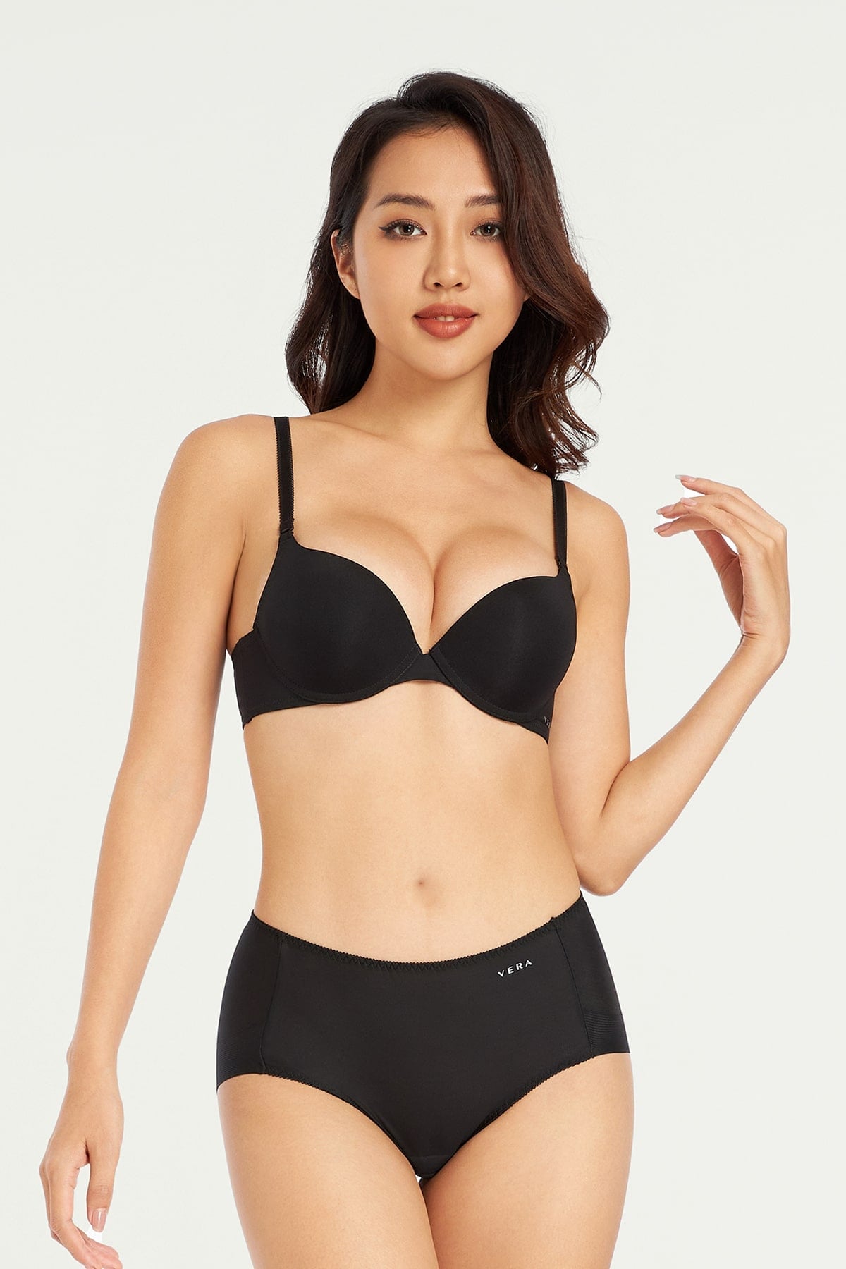 Quần lót lưng cao nữ Vera nylon trơn - V0792