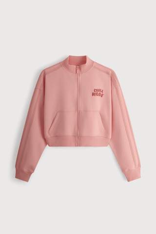 Áo cropped jacket Vera cotton spandex trơn in điểm - V0812